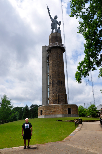 Lee Duquette at the Vulcan Statue